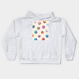 Cute naive simple Planet patterns Kids Hoodie